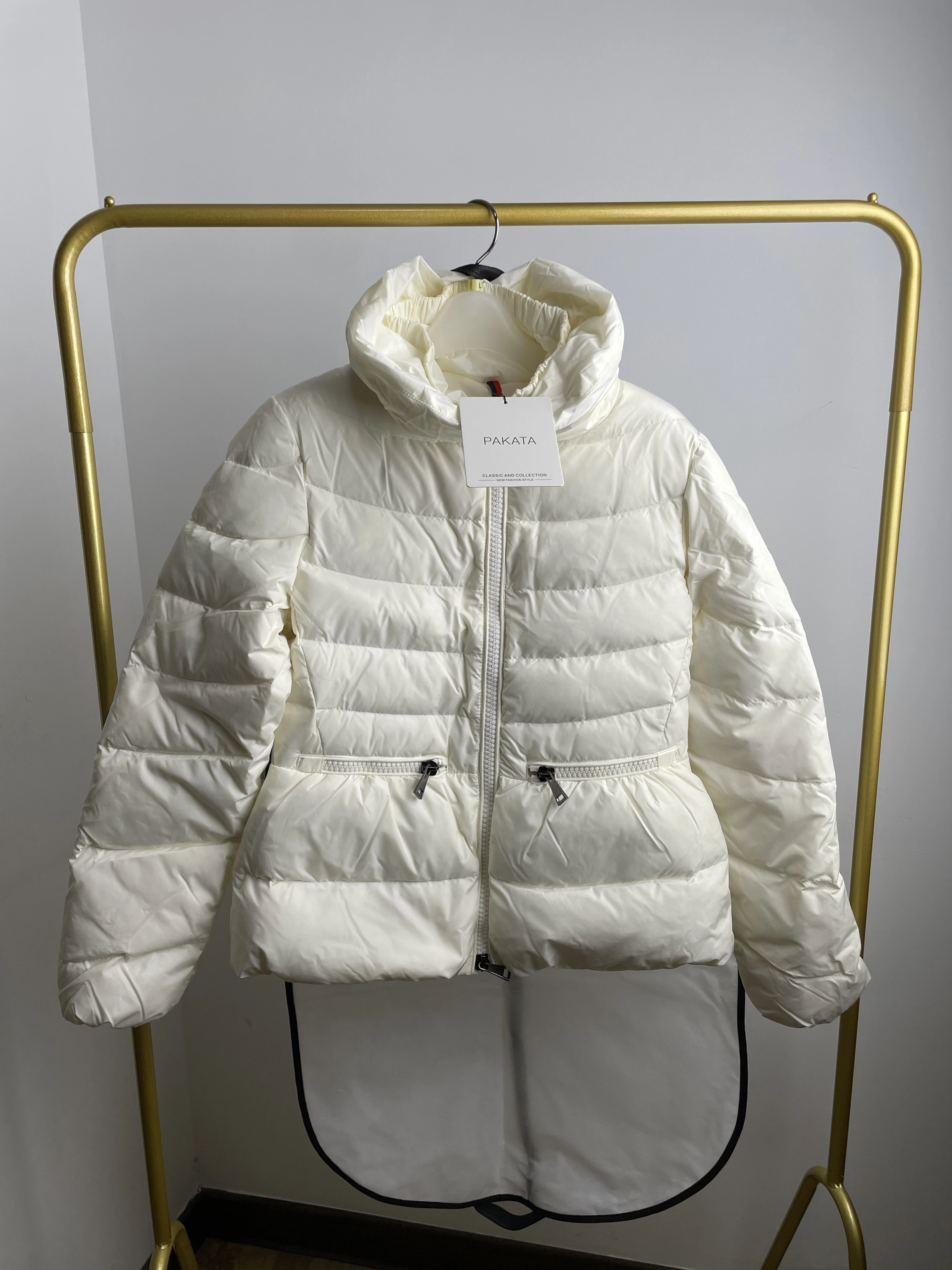 Winter Down Coat for Women Short Black Thick Warm Puffer Jacket Fashion Outerwear Pakata