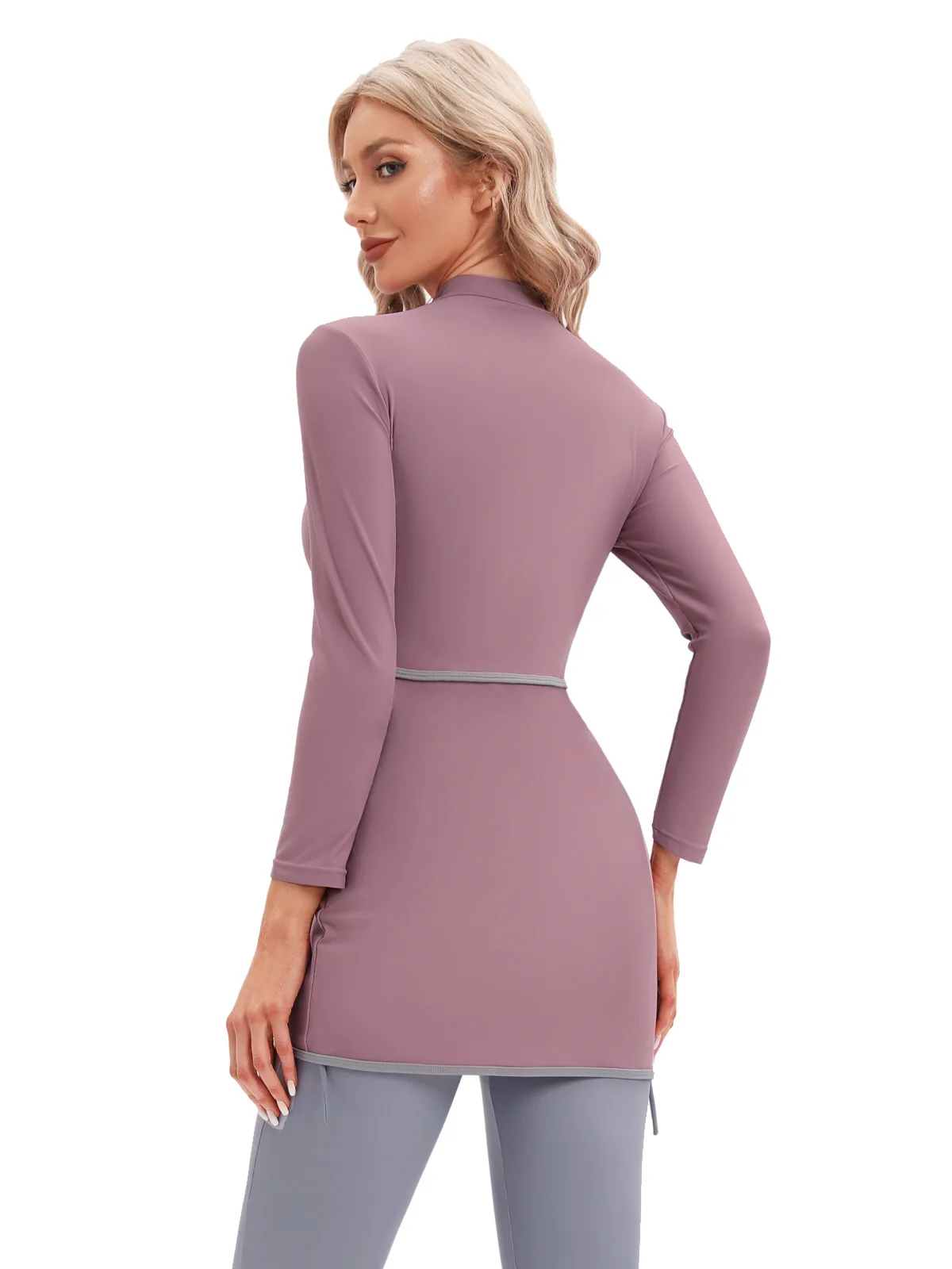 Новый мусульманский женский купальник скромный лоскутный хиджаб с длинными