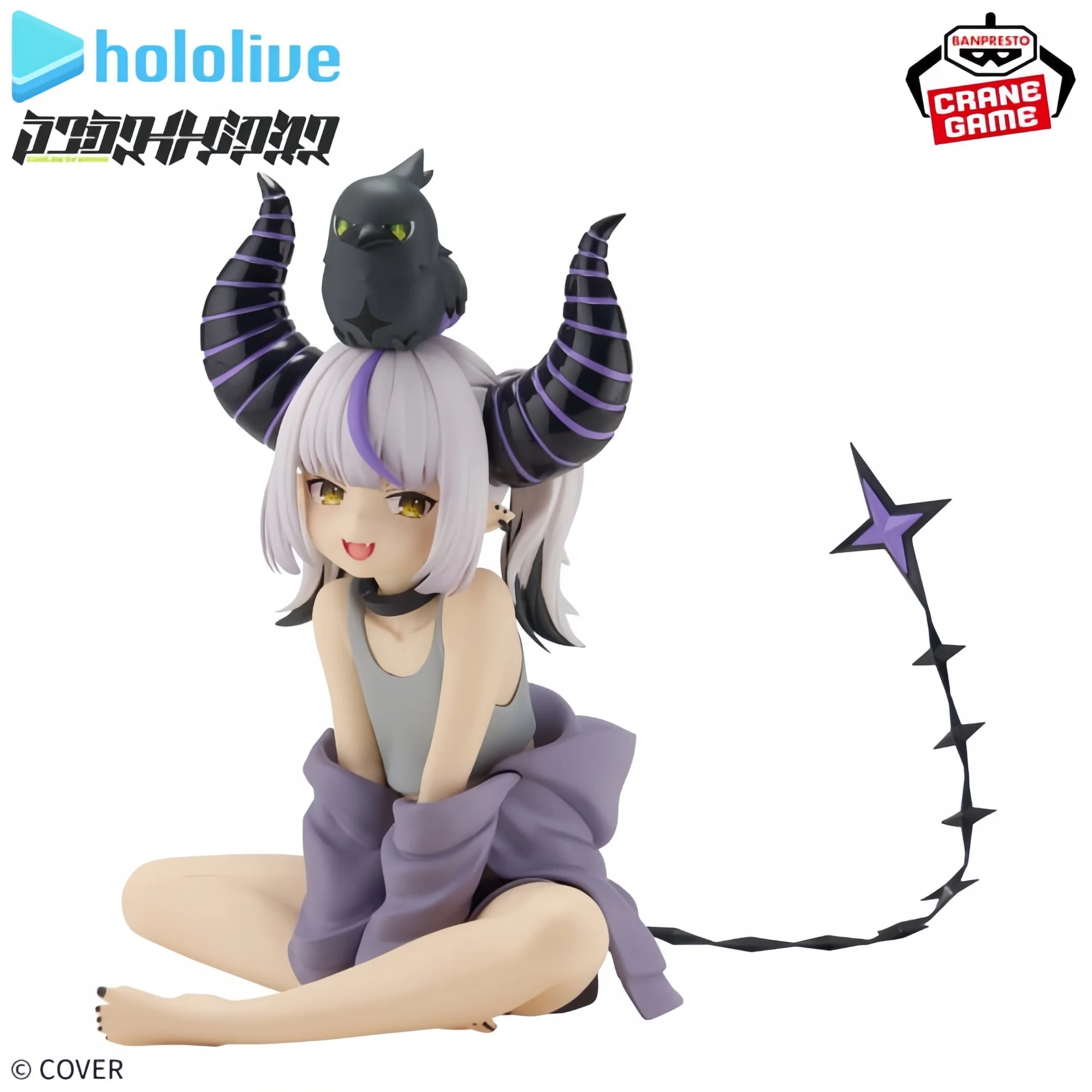 Подлинная Bandai Banpresto Hololive, если расслабляющее время, Laplus Darknesss, милый стиль, сидячая поза, около 14 см, новые и нераспечатанные подарки (art.: 3920d1dfa8186) - 3920d1dfa8186