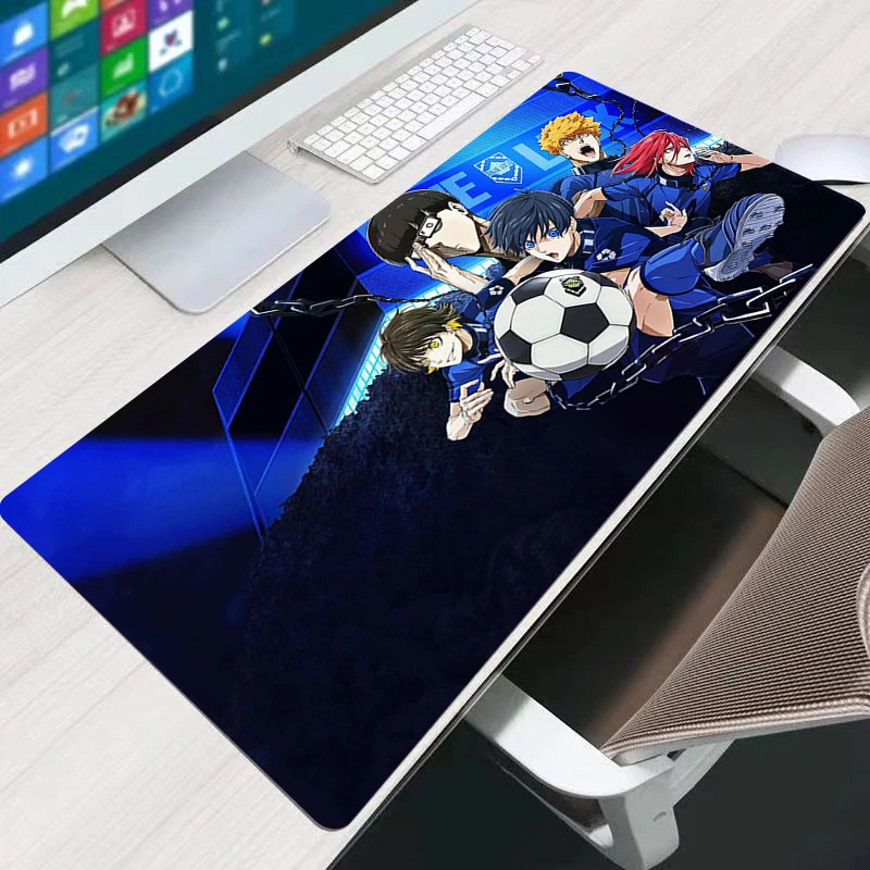 Большой коврик для мыши Bluelock 100x50 с аниме, аксессуары для ПК, игровой Настольный коврик, ковер, протектор для офиса, ноутбука, офиса