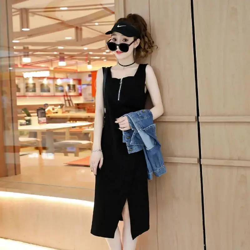 Jean Jacket Dress Women's Spring and Summer 2023 New Fashion Early Autumn Mid Length Skirt Two-piece Fashion