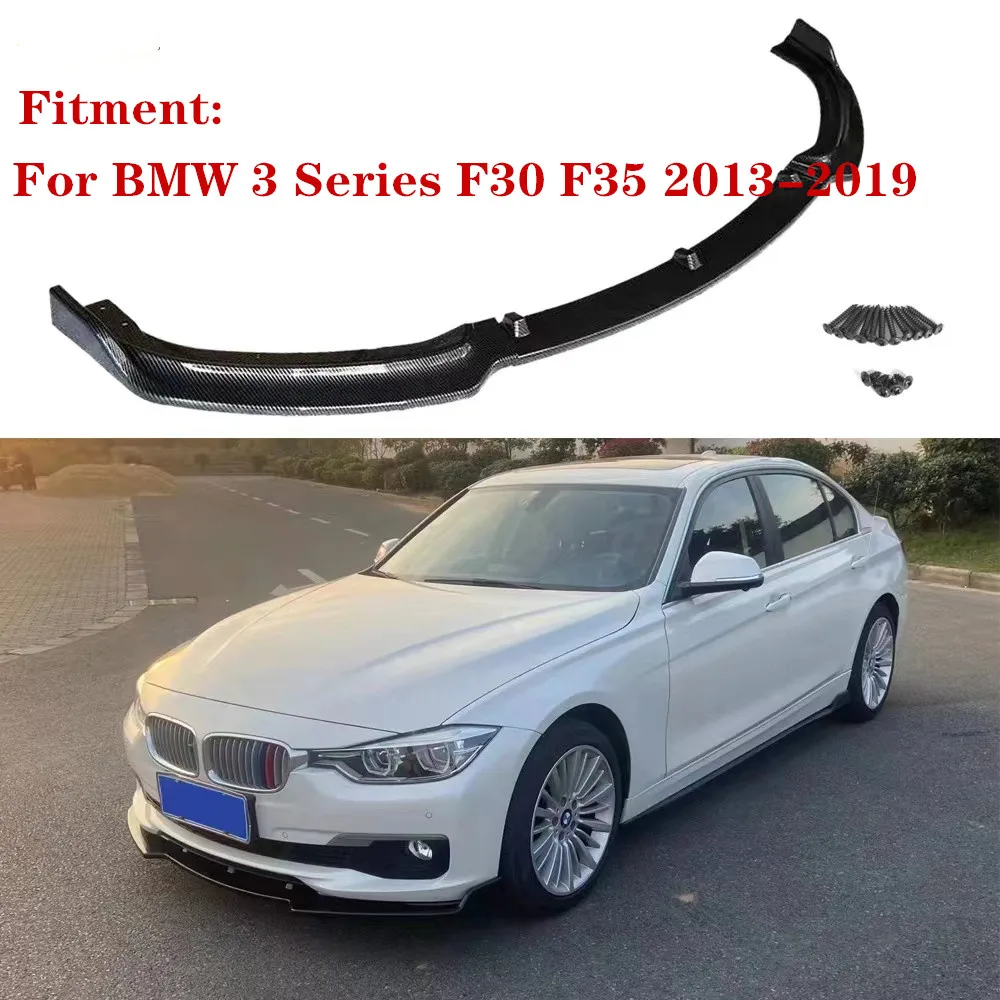 Новинка 3 шт. автомобильный передний бампер сплиттер для губ Диффузор спойлер