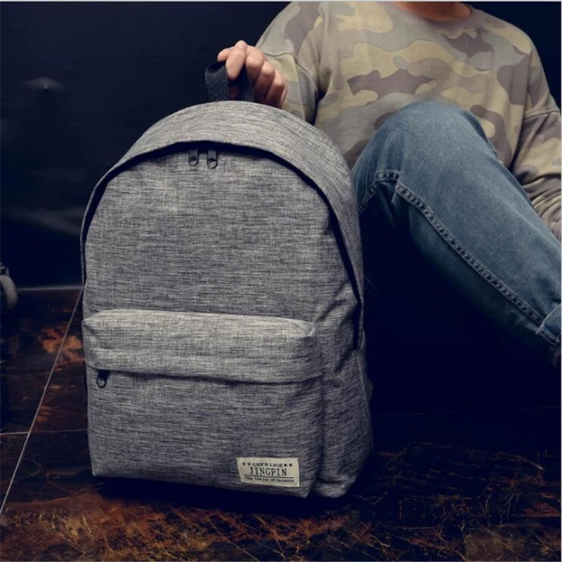 

Women Bag Male Canvas black Backpack College Student School Backpack Bags for Teenagers Casual Camping Travel Backpack