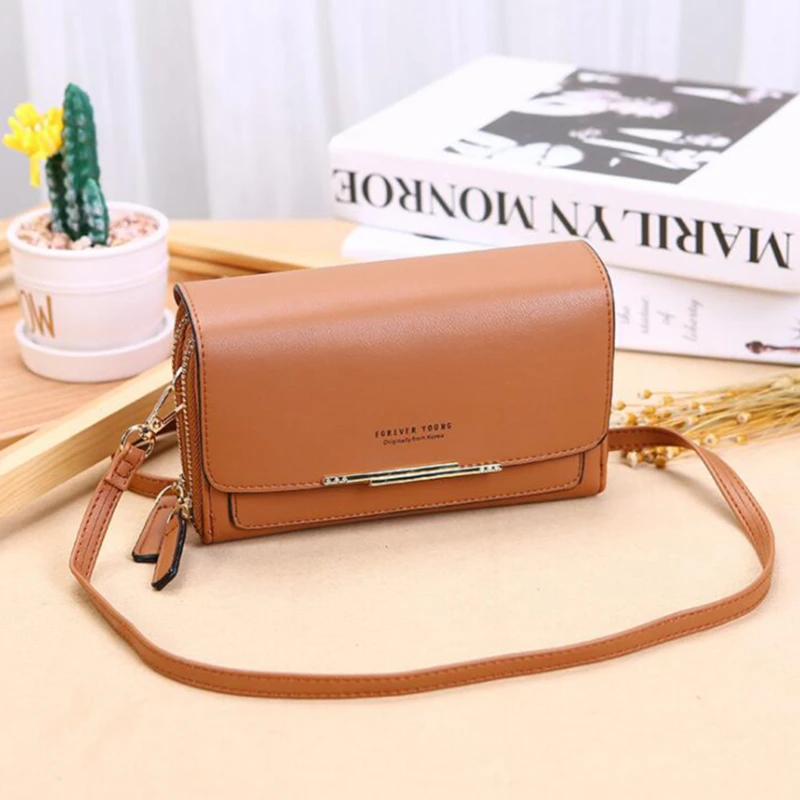 

2021 Women Wallet Brand Cell Phone Wallet Big Card Holders Wallet Handbag Purse Clutch Messenger Shoulder Straps Bag