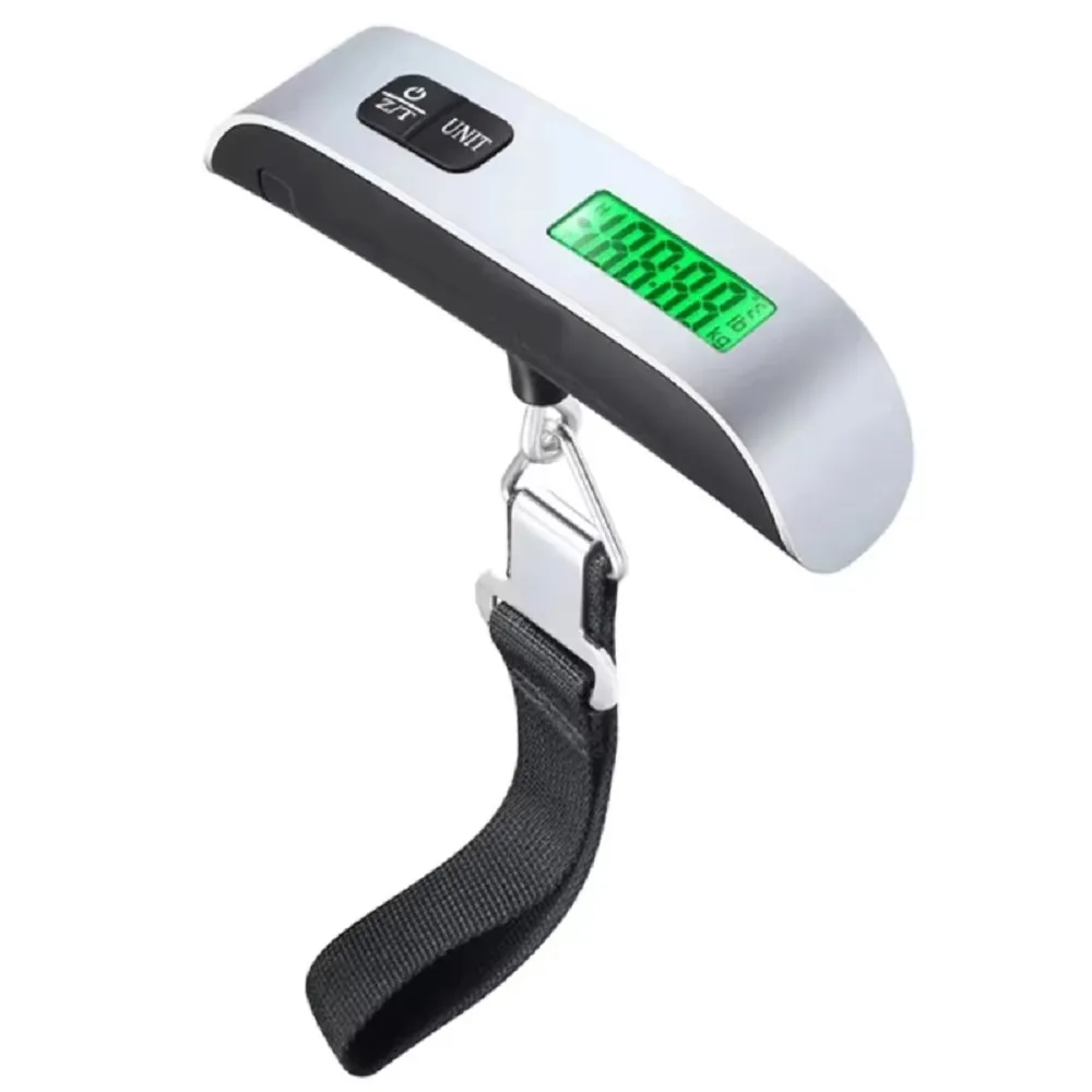 

Цифровые весы для багажа, электронные портативные весы 110 фунтов/50 кг, ЖК-дисплей, дорожные весы для чемодана, подвесные весы, весы для взвешивания