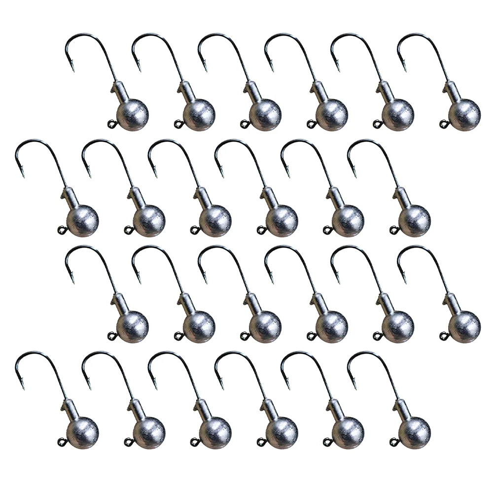 

Fishing Hooks Hook Jig Bait Outdoor Fish Accessories Circle Sturdy Head Toolhard Bite Metal Lure Wormbarb Weighted Freshwater
