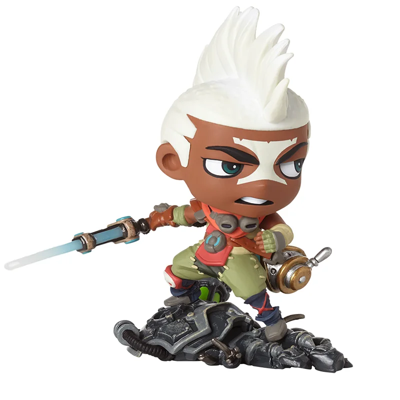 

In Stock League of Legends Ekko Static Peripheral Doll Collective Model Cartoon Toys Desktop Decoration Children Christmas Gifts
