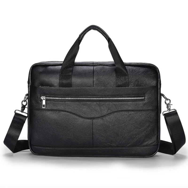 High Quality Business Men Briefcase Bag Designer Luxury Leather Mens Messenger Handbags Laptop Bag for 14 Inch Men Bags