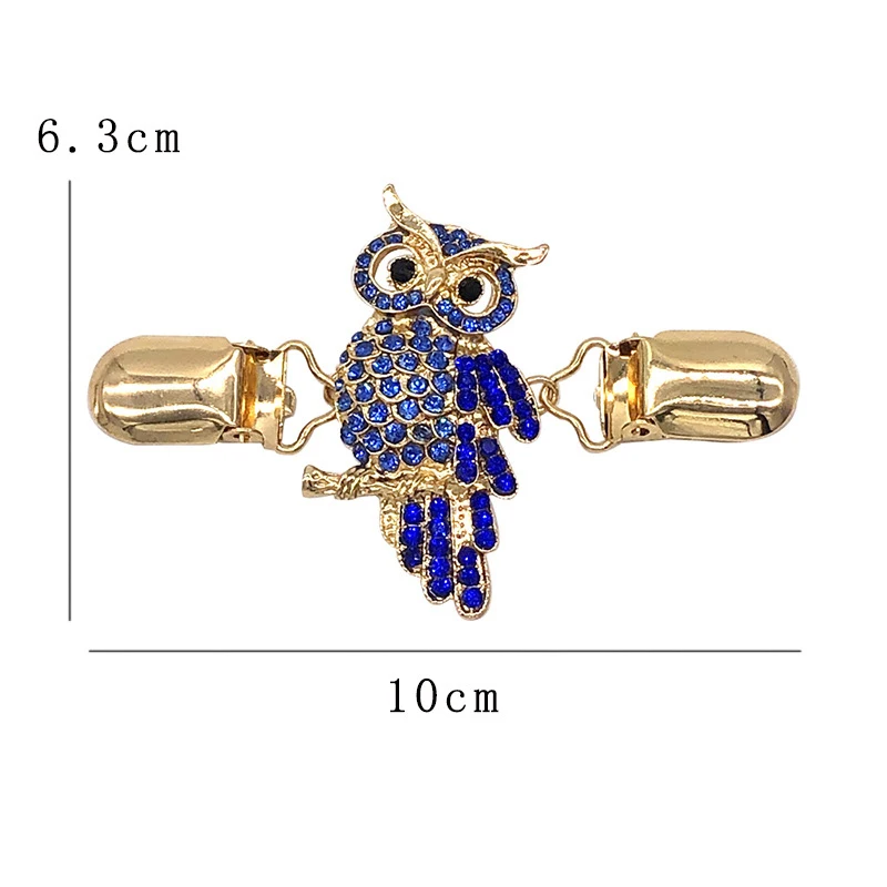 Винтажная Женская Брошь для шали зажим свитера бриллиантовая птица воротника