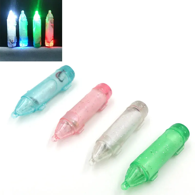 

High Quality Mini Underwater Fishing Lamp Flashing LED Gathering Squid Deep Drop Fish Lure Light 4 Colors Saltwater Tackle