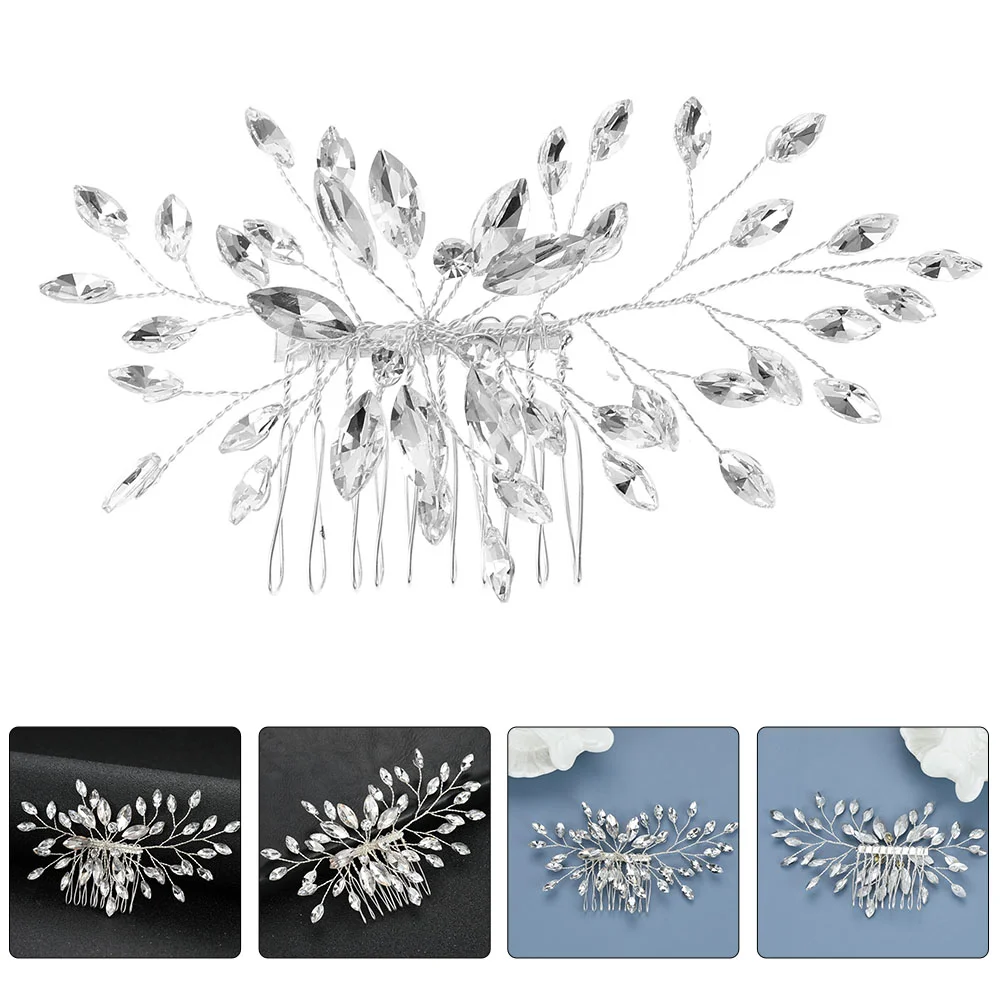 

Wedding Headpiece Rhinestone Hair Comb Prom Hair Piece Bride Bridesmaid Hair Accessory