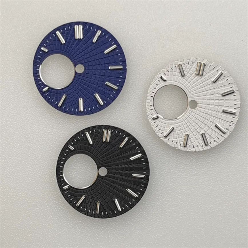 

NH38 Dial 28.5mm Blue Black White Mechanical Diving Dial Green Luminous Suitable for NH38/NH34 Movement Watch Accessories
