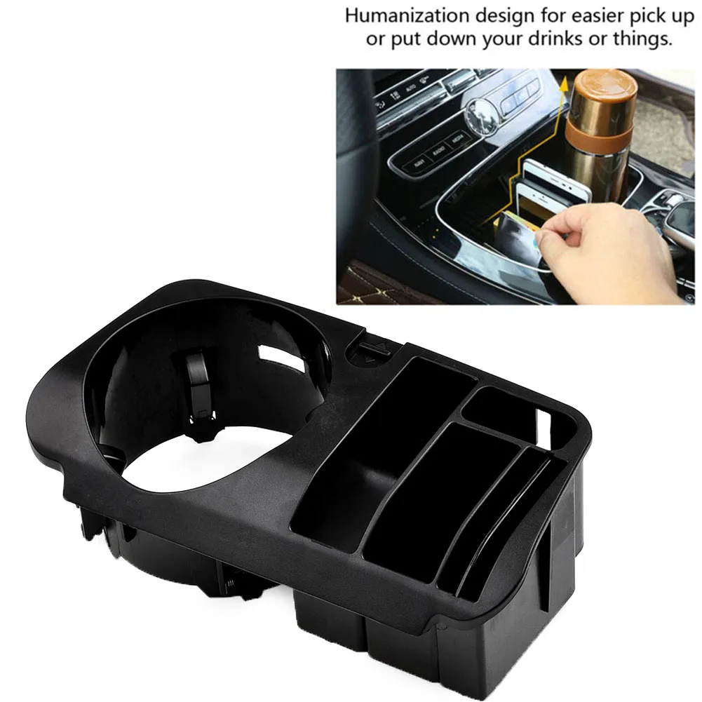 

1pc Car Styling Plastic Central Storage Box For Mercedes-BenZ1 C-Class W205/GLC-Class X253E/Class W213 Cup Holder Accessories