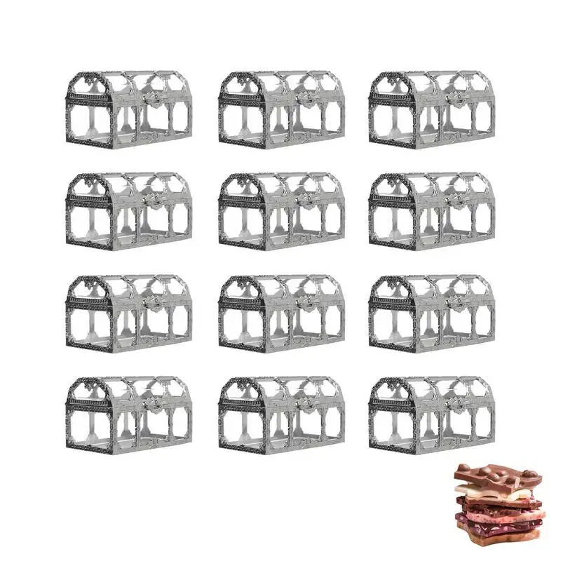 

Treasure Chests Candy Boxes For Wedding 12Pcs Transparant Treasure Chests Candy Box Clear Gift Boxes Anniversary Festival
