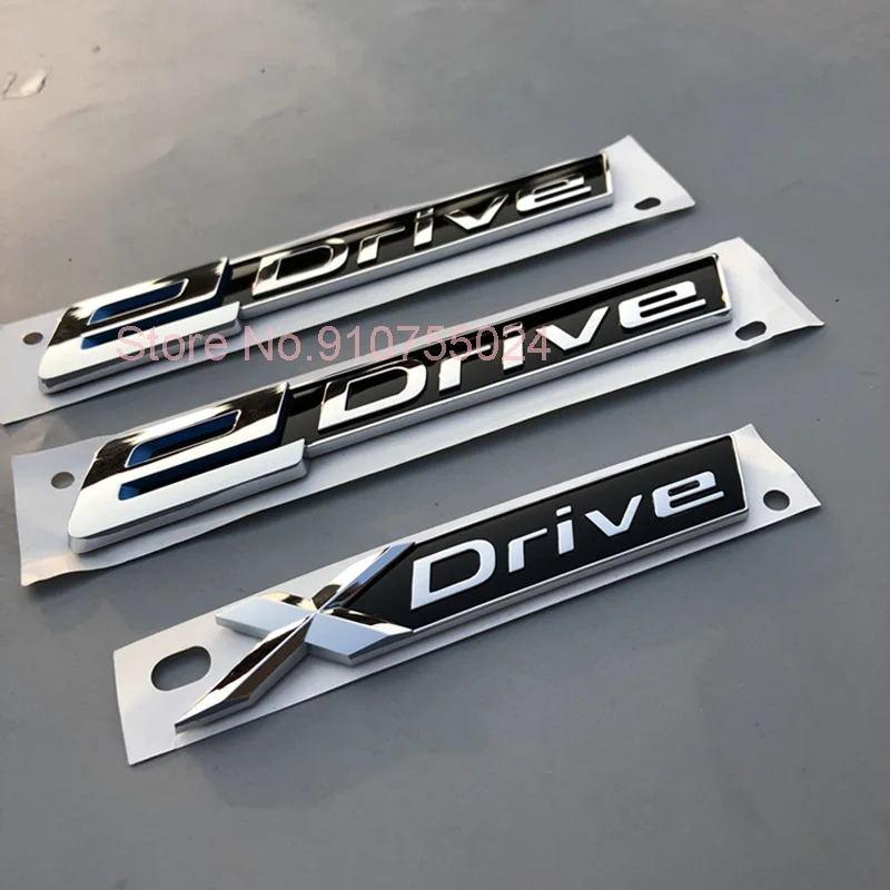 

For BMW New XDrive EDrive SDrive Old XDRIVE Fender Trunk Emblem Badge X1 X3 X4 X5 X6 X7 Car Styling Discharging Capacity Sticker