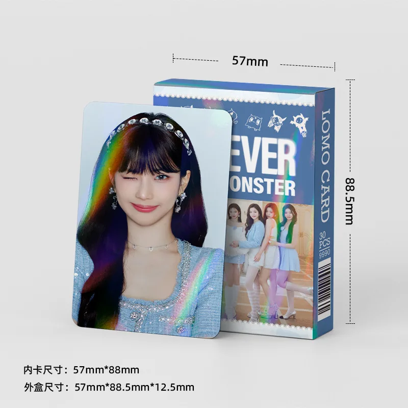 30 шт./кор. KPOP BabyMonster DRIP альбом лазерная фотокарта ASA AHYEON ЛОМО карты PHARITA CHIQUITA