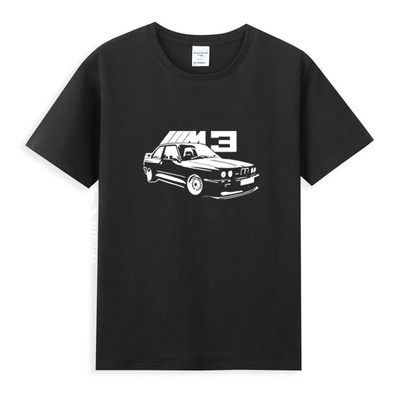E30 M3 Classic Sports Car T-Shirt Homme Summer Tops Short Sleeve Tee Shirt Pure Cotton Style