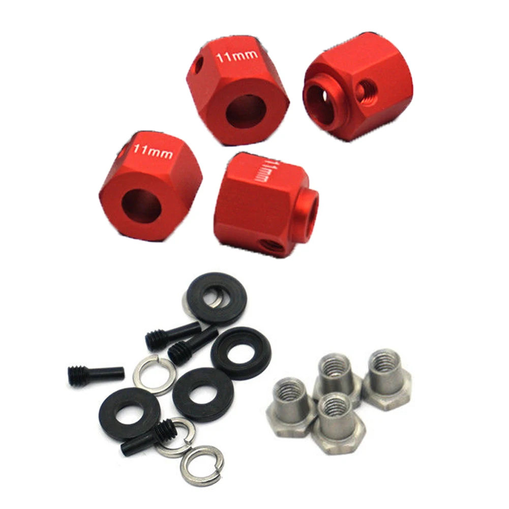 

4pcs Model Car RC Crawler Hexagonal Thickening Wheel Hubs Combiner Widening For TRX-4