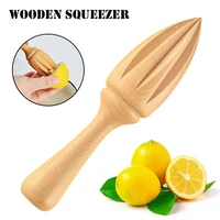 wooden lemon squeezer mini hand press manual juicer fruit orange juice extractor reamers ten corner design kitchen tool