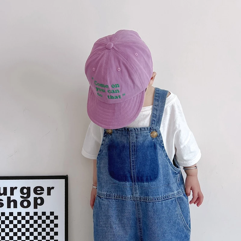 Spring Summer Baby Baseball Caps Letter Pattern Children Sun Hat Fashion Kids Boys Girls Peaked Hats | &amp