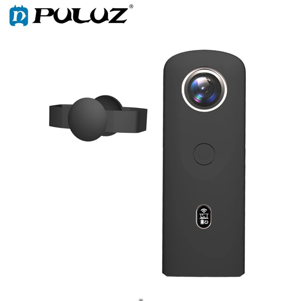 Силиконовый чехол PULUZ с крышкой объектива для Ricoh Theta SC2 360 панорамная камера