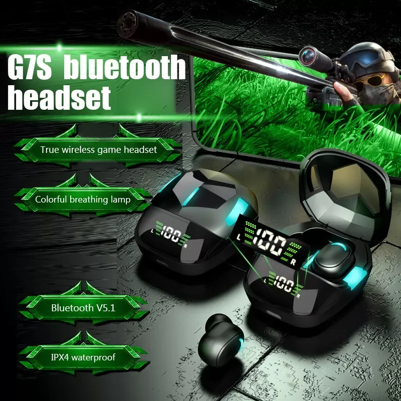 

Gaming Wireless Headphones Touch Control Noise Cancelling Bluetooth Earphones Streo Sports Headset Wireless Bluetooth 5.1