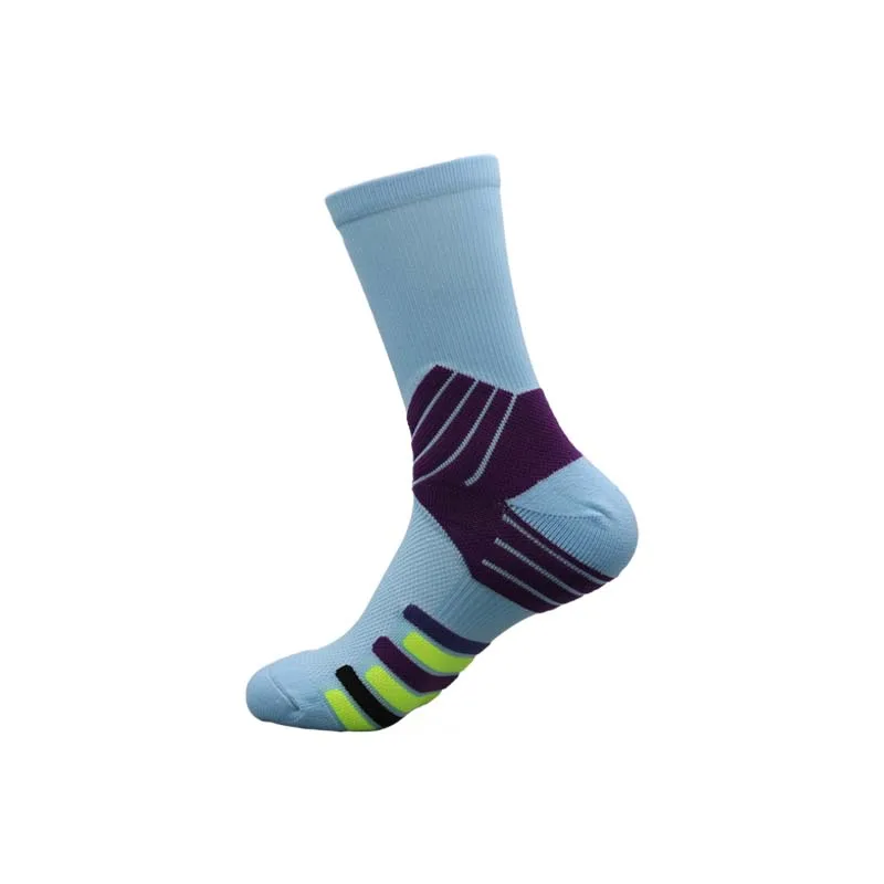 Professional real basketball socks men shock absorption long elite socks tall towel bottom sports socks summer high help absorb