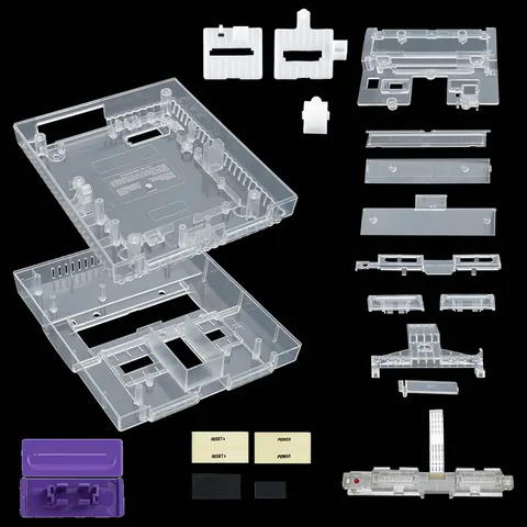 TicKnot, версия для США, оболочка для SNES, оболочка, прозрачная коробка для SNES, фотография