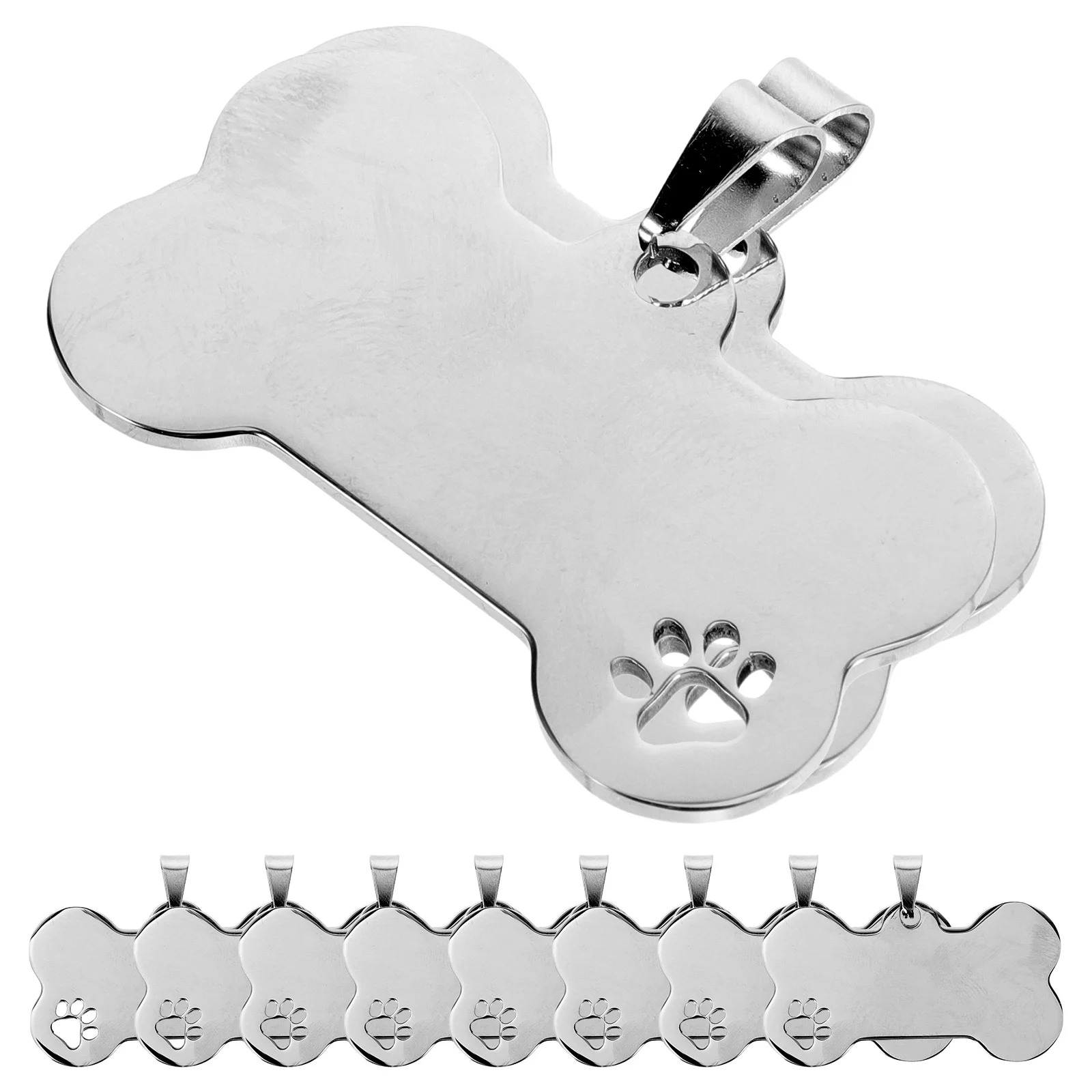 

Dog Tag Name Tags Personalized Engraved Dogs Small Cute Id Pets Collar Charms Blank Labels