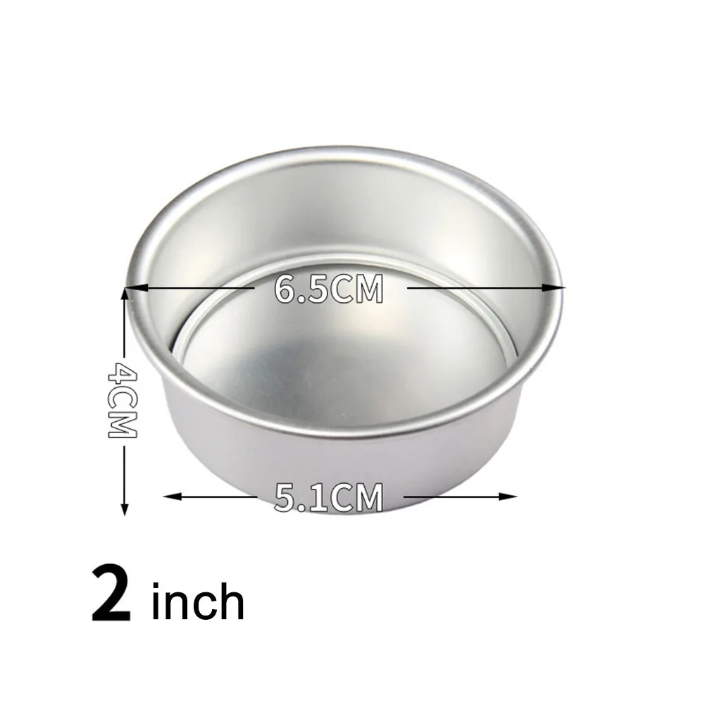 

2/4/6/8/10in Aluminum Chiffon Cake Mold Live Bottom Oven Cake Mold Removable Mousse Cake Mold DIY Round Baking Mold Pan