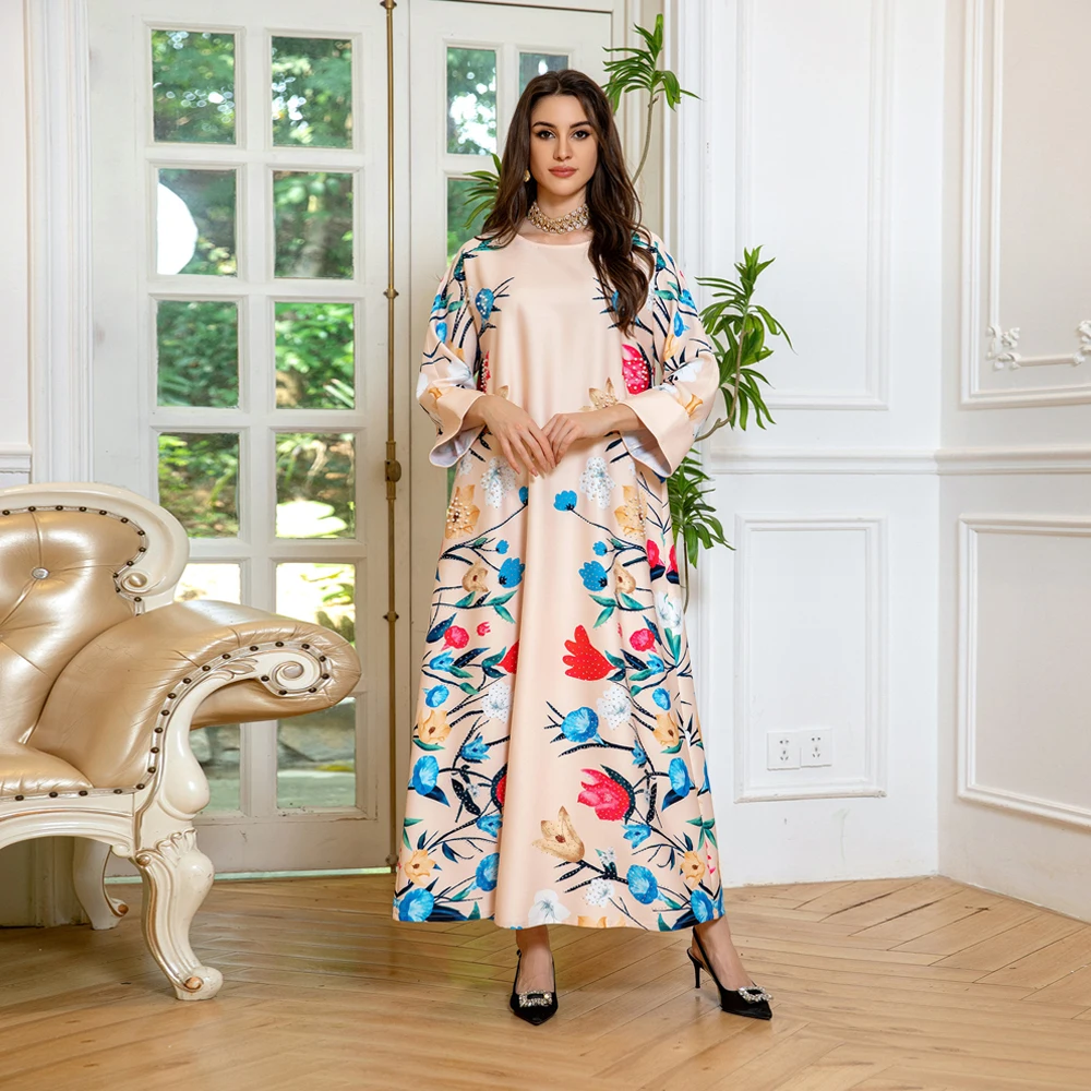 Арабская модная повседневная домашняя одежда Дубаи со стразами для