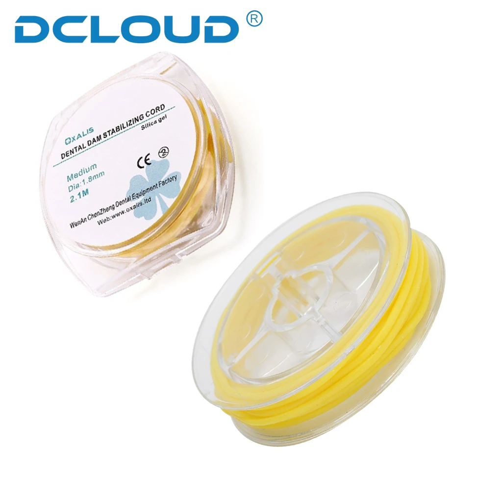 2 1 м/рулон стоматологическая резиновая плотина стабилизирующий шнур средние