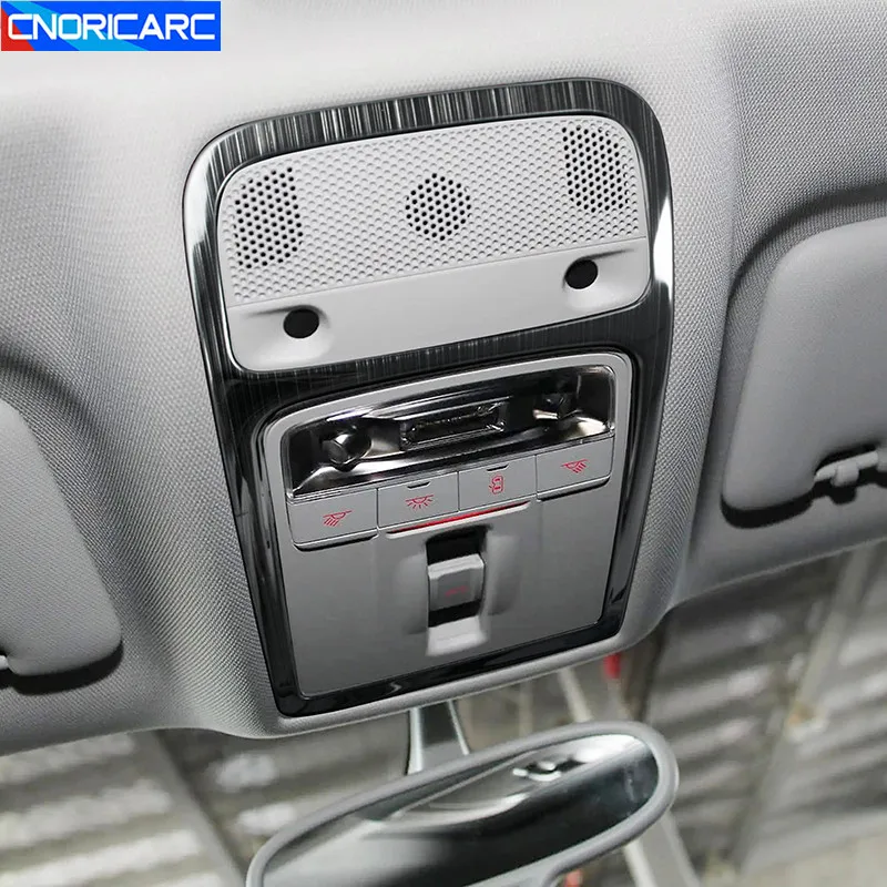 

Стайлинг автомобиля, декоративная рамка для лампы для чтения на крыше для Audi A3 8V 2013-2019, купол из нержавеющей стали, аксессуары для интерьера, отделка