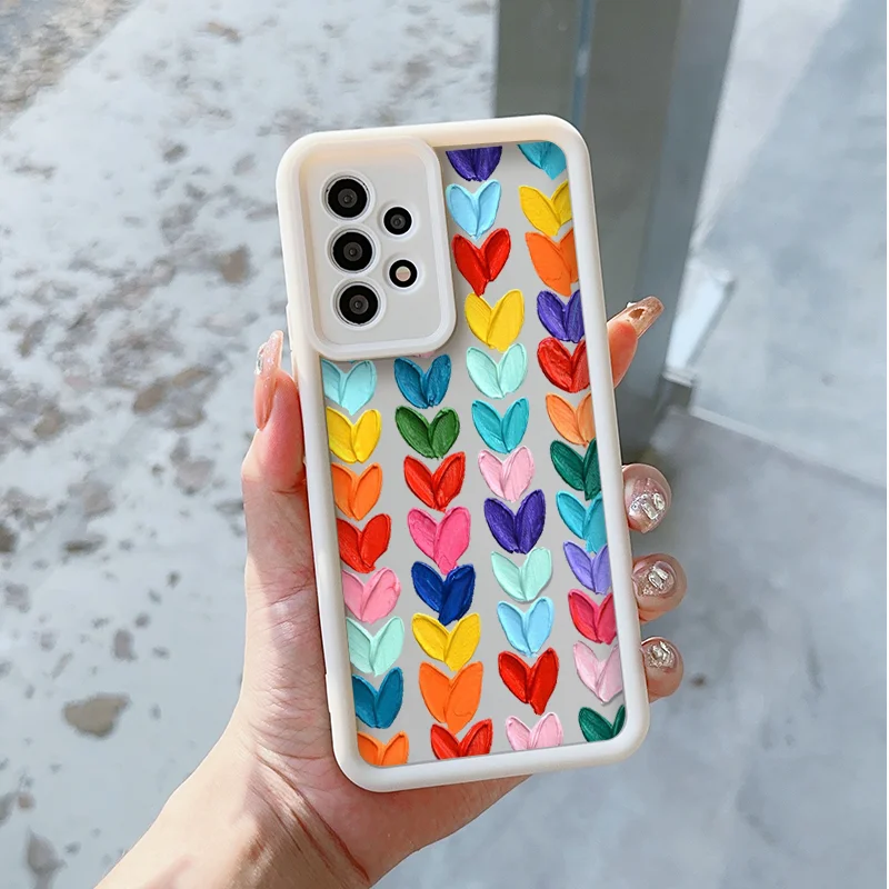 Чехол для телефона с милым мультяшным сердечком Vivo V40 SE V21 5G 11 V30 Pro Y72 Y03 Y70 Y36 Y28 X100 X80