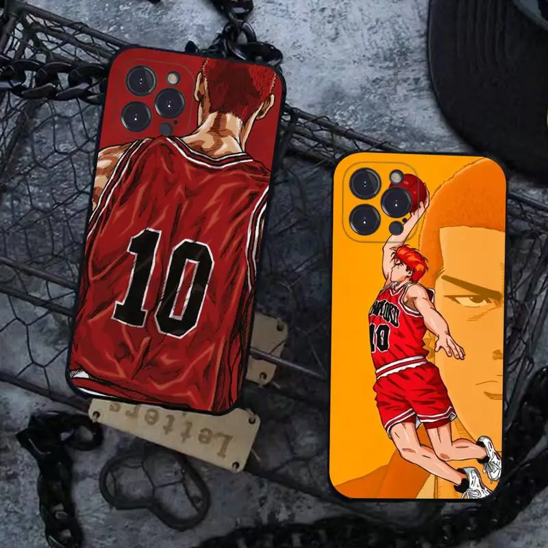 

Japan Comic Slam dunk Sakuragi Phone Case for iPhone 8 7 6 6S Plus X SE 2020 XR XS 14 11 12 13 Mini Pro Max Mobile Case