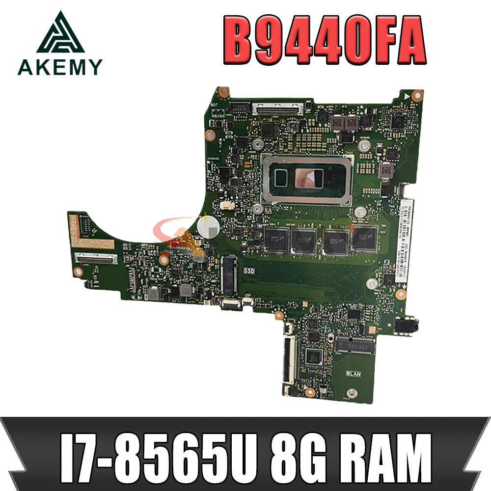 

B9440FA laptop motherboard pro B9440 B9440F B9440FA I7-8565U 8GB RAM for asus notebook mainboard