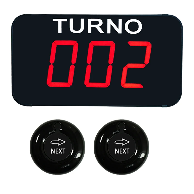 Number Calling Wireless Restaurant Pager Queue Management System (1 Spanish Voice Screen 2 Next Button)