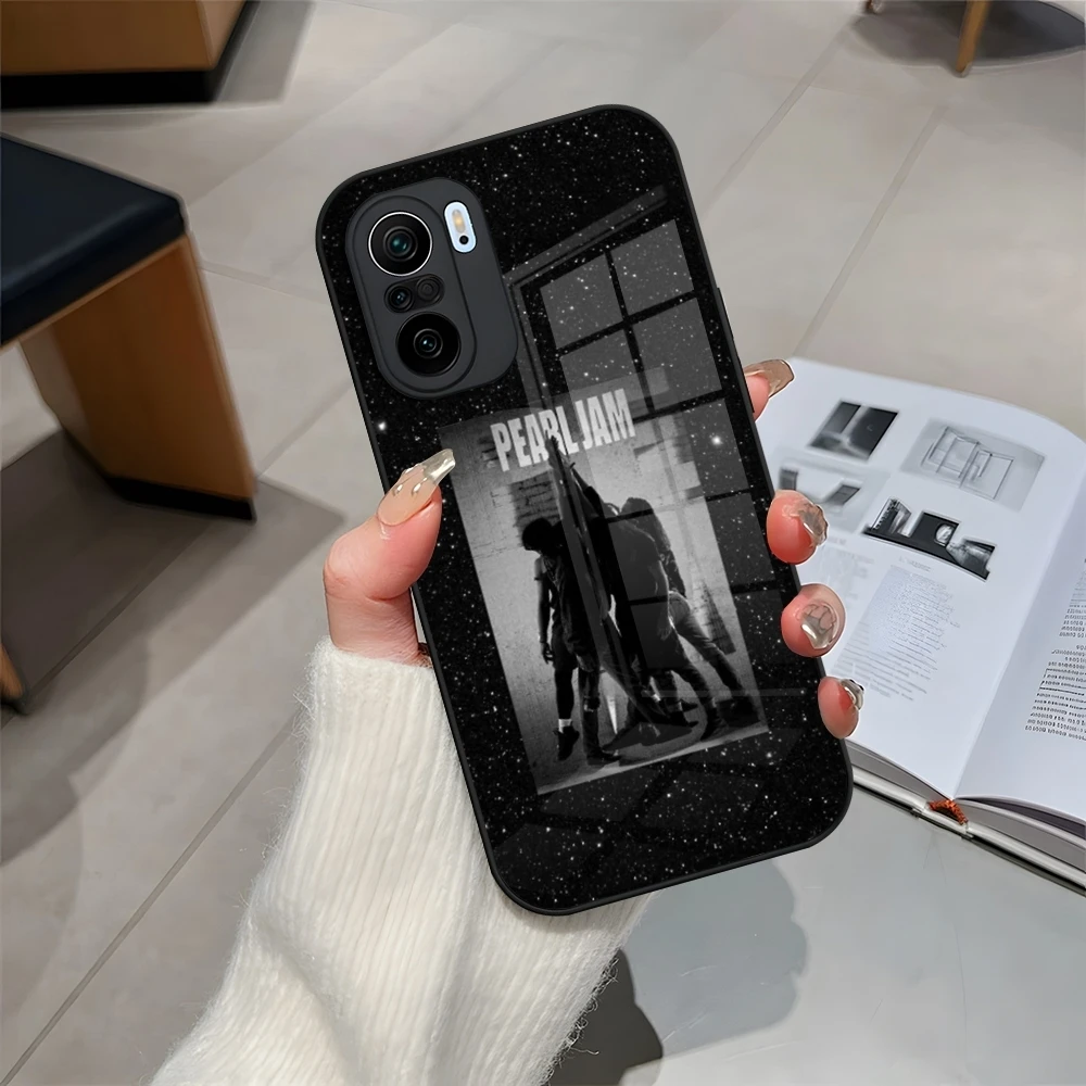 Pearl Jam R-Rock Band Phone Case for Redmi 12c 13c 12 13 Note Pro Plus 11 10 11s 12s Tempered Glass Cover
