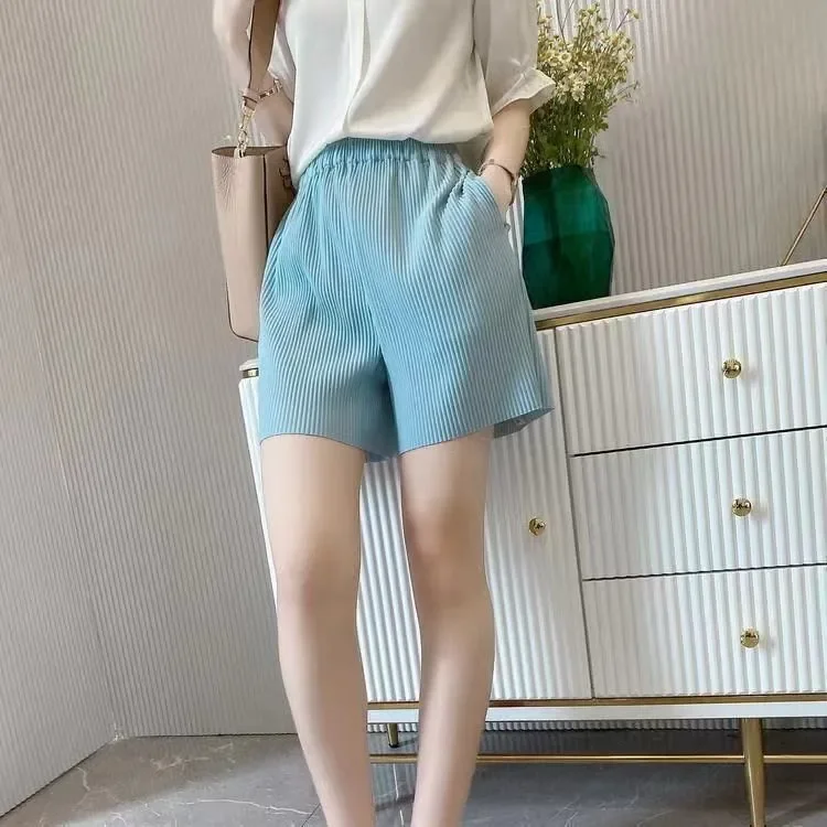 Fashion Summer Women Shorts Pockets Casual Solid Loose High Waist Sportswear Hotpants Female  Clothing 121264WKA