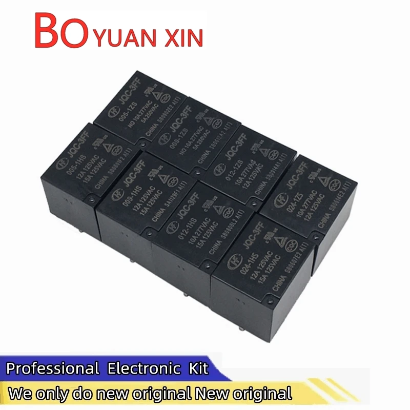 Новые оригинальные реле для бытовой техники HF-JQC-3FF-5 005 9 009 12 012 24 024 В постоянного