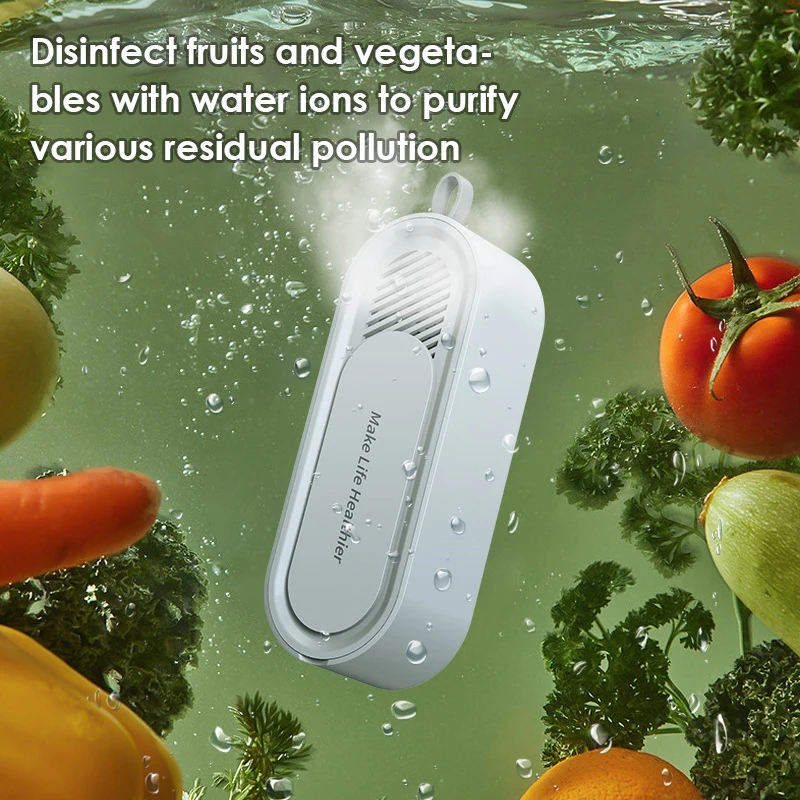 

Portable Fruit And Vegetable Cleaner USB Fruit Washing Machine Kitchen Food Purifier Capsules Shape Vegetable Cleaning Machine