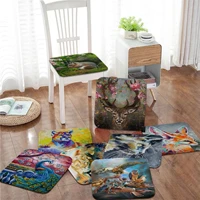 animal painting square chair cushion soft office car seat comfort breathable 45x45cm stool seat mat