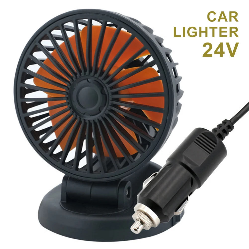 

5V/12V/24V Car Fan USB Car Cooling Fan Adjustable Angle Dashboard Car Cooler Summer 5 Blades Auto Interior For Car Truck Van SUV