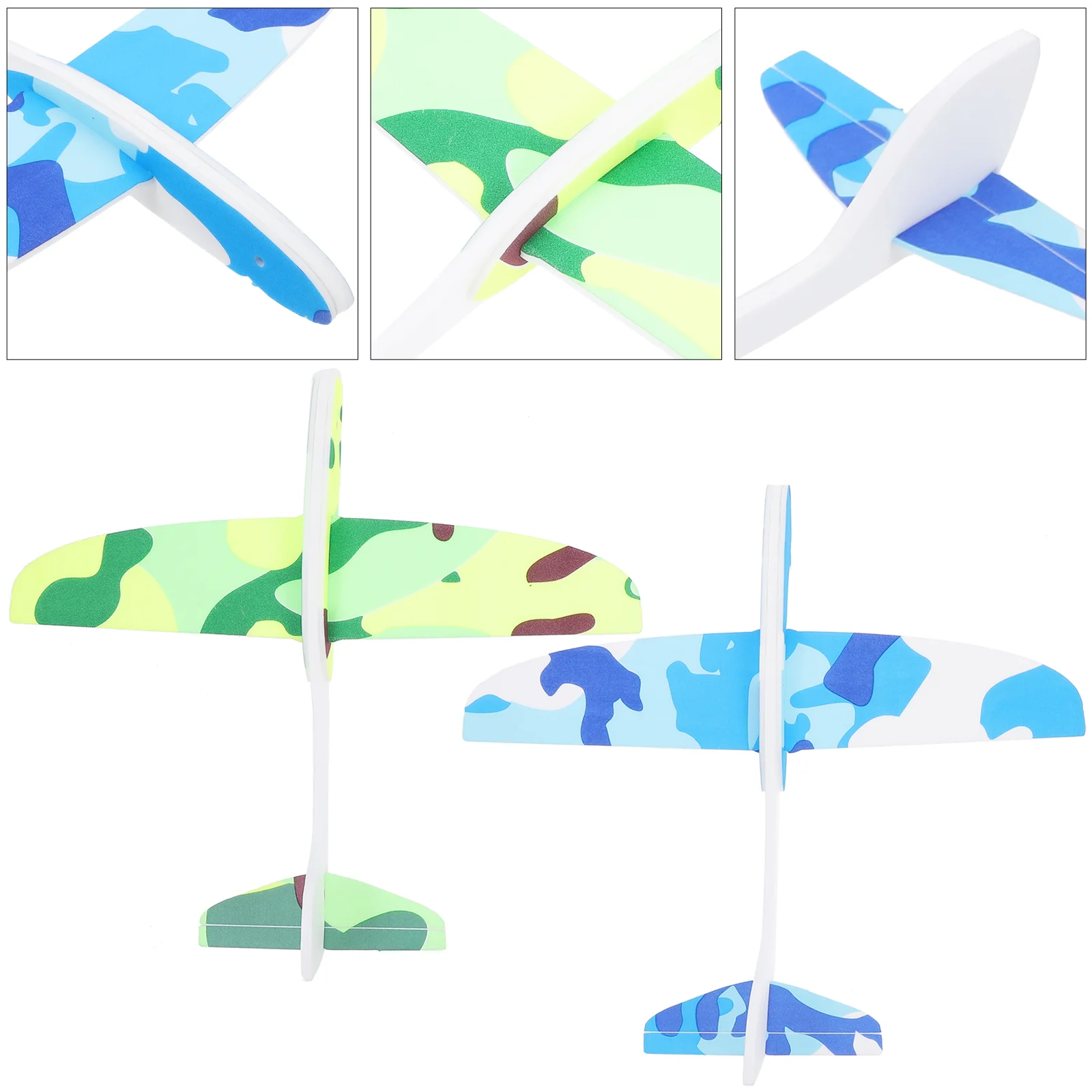 

2pcs Airplane Model Playthings Kids Simulated Airplane Toys Kids Throwing Toys