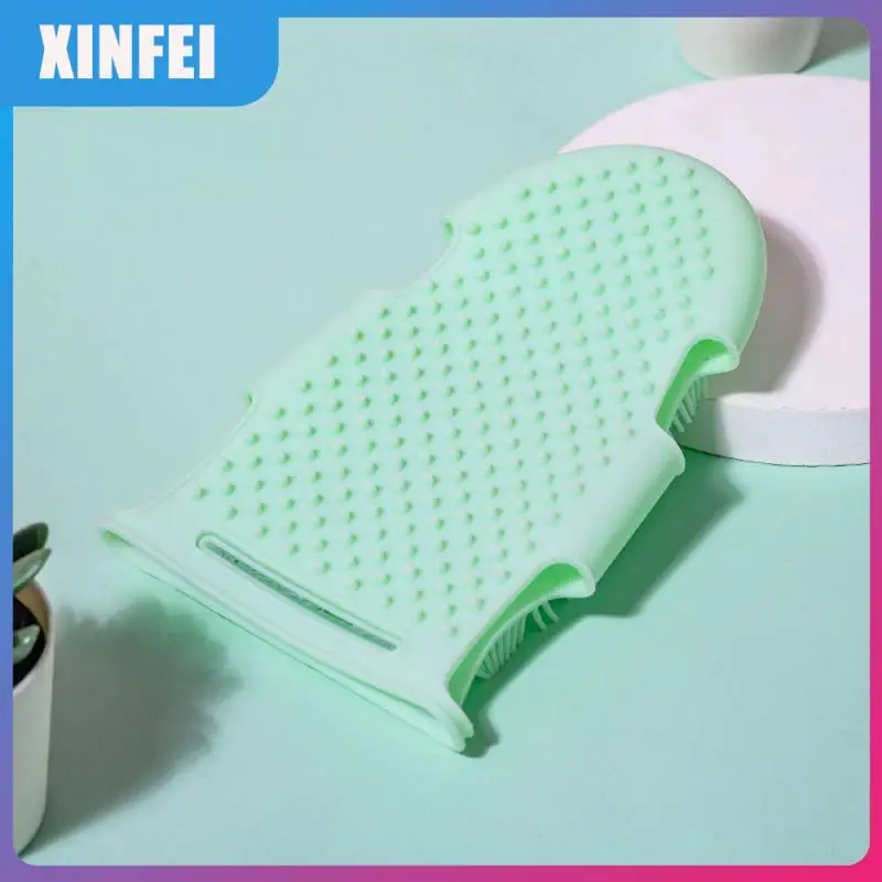 

Easy To Use Shower Gloves Silicone Washing Shower Tool Massager Bath Gloves For Body Exfoliating Skin Cleaner Bath Brush