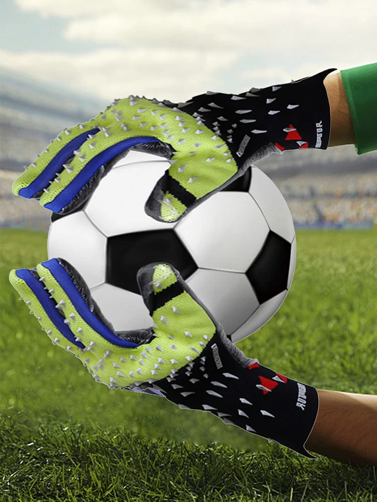 

21 22 New Predator Goalkeeper Gloves Adult Non-Slip Latex Professional Goalkeeper Gloves Finger Protection Adults Goalie Gloves