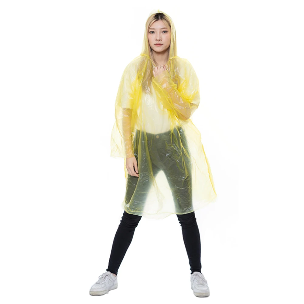 Семейный набор из 3 дорожных плащей водонепроницаемые одноразовые дождевики