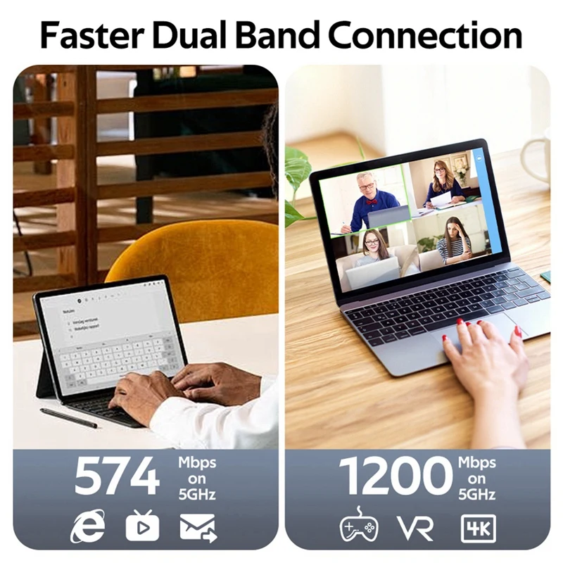 Беспроводная сетевая карта FENVI AX1800 Wi-Fi 6 USB-ключ 1800 Мбит/с двухдиапазонный 2 4G/5G USB 3 0