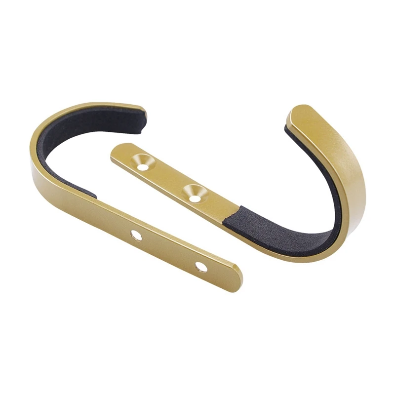 

Коричневая стойка из нержавеющей стали, 1 пара крючков, настенный стеллаж для хранения, настенный крючок