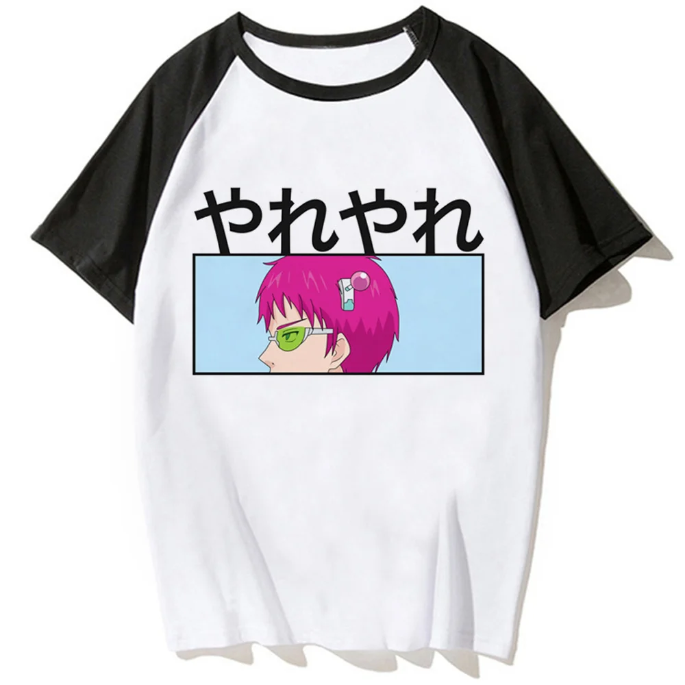 Женская футболка Saiki Kusuo комикс манга одежда для девушек 2000s y2k
